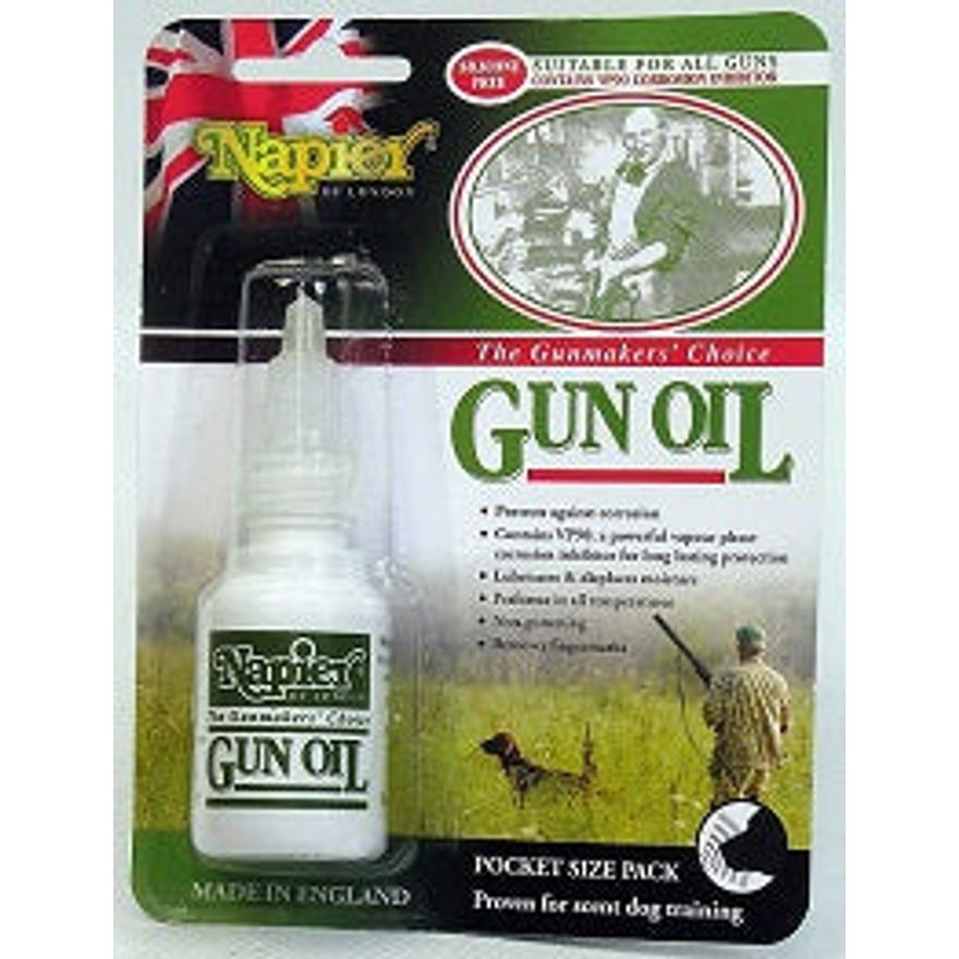Napier gun oil for dog scent trials