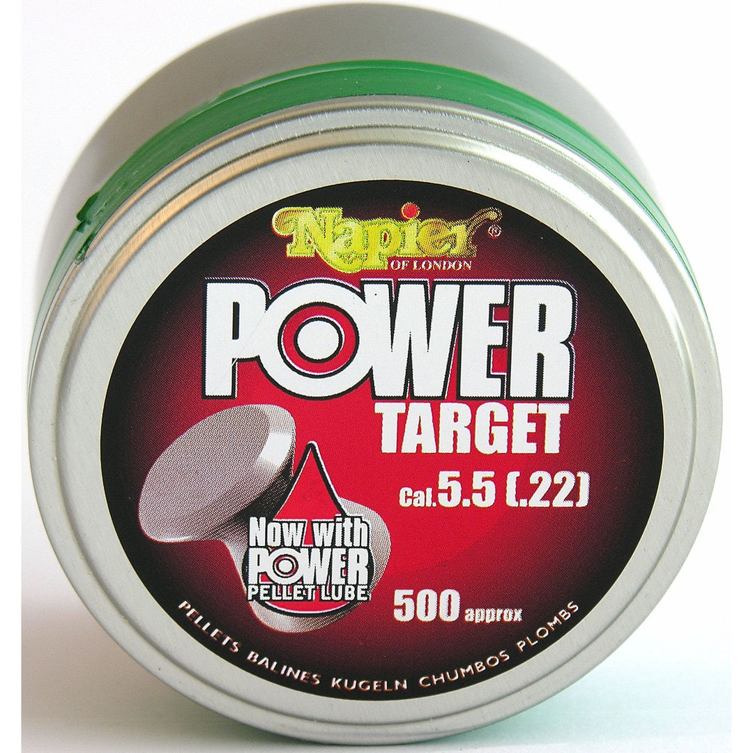 .22 Pellets - Power Target (Tin of 500 Pellets)